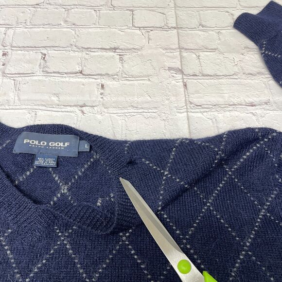 Vintage Polo Golf Ralph Lauren Men Alpaca Wool Blend Sweater Size Large M248 -6 - Picture 3 of 16